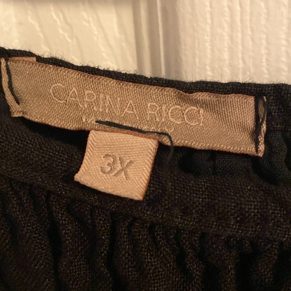 Linen Bubble Dress-3X - Picture 4 of 9